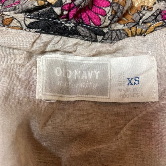 Old Navy Maternity Dress Womens XS Floral Sleeveless Multicolor Boho - Picture 3 of 8